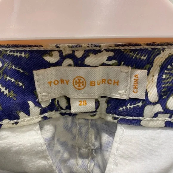 Tory Burch Izzy Printed Crop Skinny Jeans - Picture 3 of 7